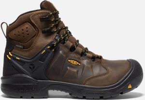 Keen Men's Waterproof Dover 6" (Carbon-Fiber Toe) Boots Size 8.5 Wide In Dark Earth Black