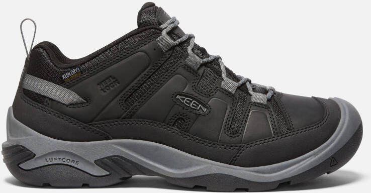 Keen Men's Waterproof Circadia Shoe Size 7.5 In Black Steel Grey