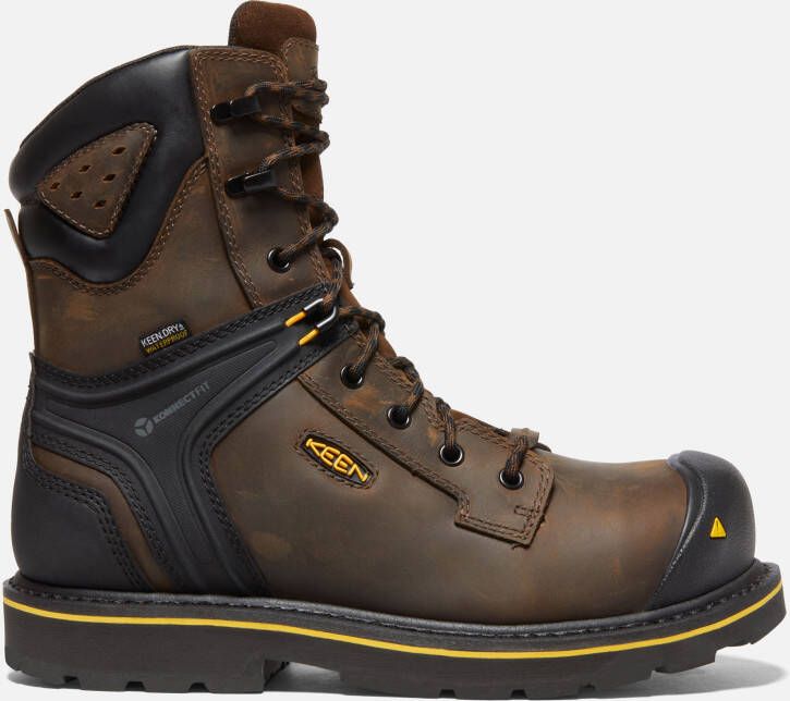 Keen Men's Waterproof Csa Abitibi II Boot (Carbon Fiber Toe) Size 11.5 Wide In Cascade Brown Black