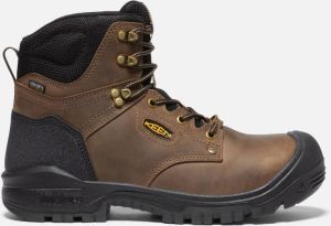 Keen Men's Waterproof Independence 6" Insulated Boot (Carbon Fiber Toe) Size 11.5 Wide In Dark Earth Black