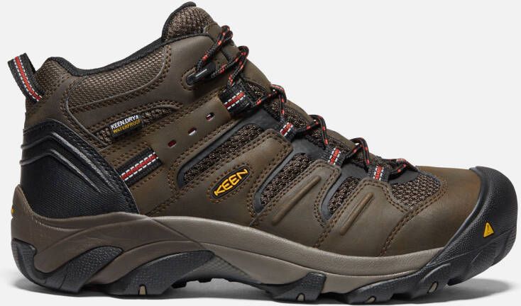 Keen Men's Waterproof Lansing Mid (Steel Toe) Boots Size 10.5 Wide In Cascade Brown Brindle