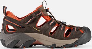 Keen Men's Waterproof Arroyo II Sandals Size 17 In Black Olive Bombay Brown Leather