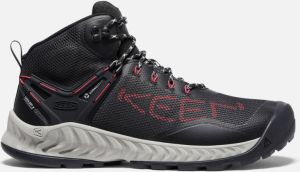 Keen Men's Waterproof Nxis Evo Boot Size 10.5 In Black Red Carpet