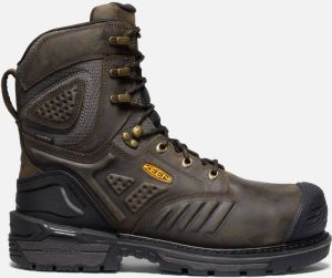 Keen Men's Waterproof Philadelphia 8" Boot (Carbon-Fiber Toe) Size 11.5 Wide In Cascade Brown Black