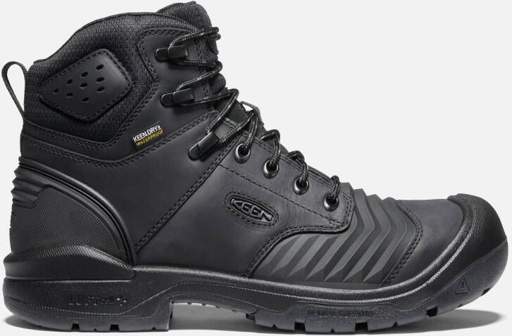 Keen Men's Waterproof Portland 6" Boot (Carbon-Fiber Toe) Size 14 In Black