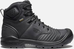 Keen Men's Waterproof Portland 6" Boot (Carbon-Fiber Toe) Size 10.5 Wide In Black