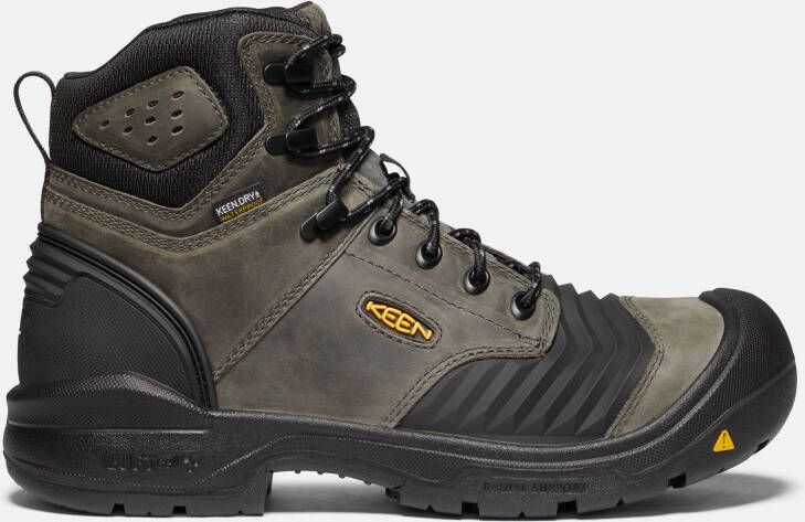 Keen Men's Waterproof Portland 6" Boot (Carbon-Fiber Toe) Size 7 In Magnet Black