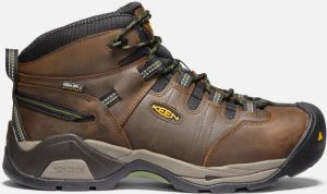 Keen Men's Waterproof Steel Toe Boots Detroit XT 10.5 Wide Cascade Brown Bronze Green