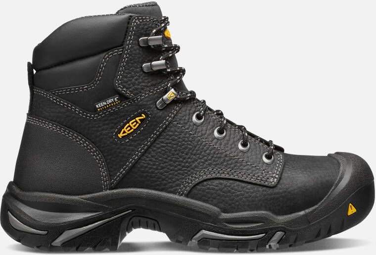 Keen Men's Waterproof Mt Vernon 6" Boot (Steel Toe) Size 14 Wide In Black