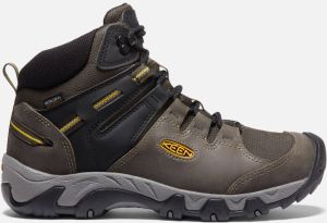 Keen Men's Waterproof Steens Leather Boot Size 10.5 In Black Olive Yellow