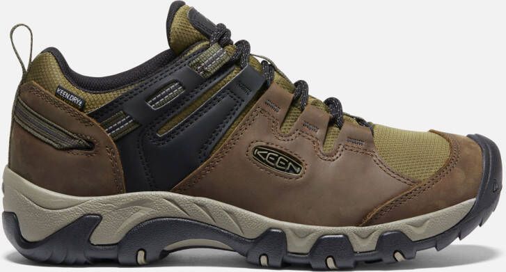 Keen Men's Waterproof Steens Shoe Size 7 In Brindle Dark Olive