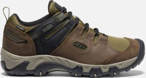 Keen Men's Waterproof Steens Shoe Size 11.5 In Brindle Dark Olive