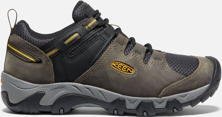 Keen Men's Waterproof Steens Vent Shoe Size 10 In Black Olive Yellow Leather