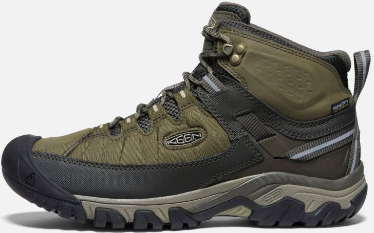 Keen Men's Waterproof Targhee Exp Mid Boots Size 10.5 In Dark Olive Plaza Taupe