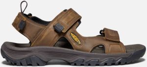 Keen Men's Waterproof Targhee III Open Toe Sandals Size 10.5 In Bison Mulch Leather