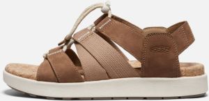 Keen Women's Elle Mixed Strap Sandals Size 10.5 In Toasted Coconut Birch