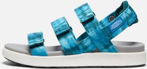 Keen Women's Elle Strappy Sandals Size 10.5 In Seamoss Tie Dye Star White