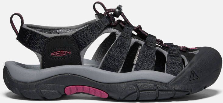 Keen Women's Newport H2 Sandals Size 7.5 In Black Raspberry Wine