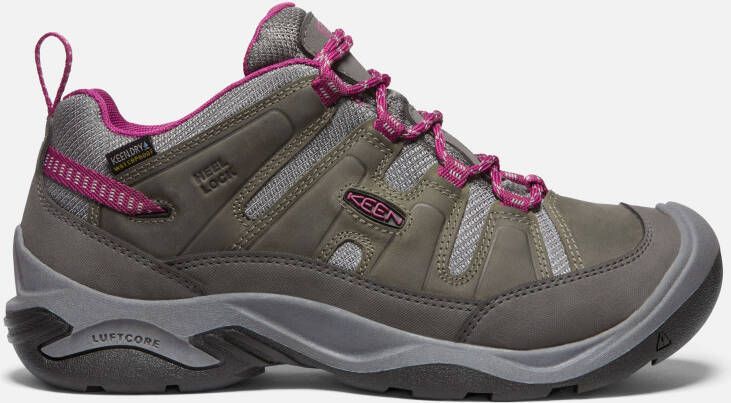 Keen Women's Waterproof Circadia Shoe Size 8.5 In Steel Grey Boysenberry