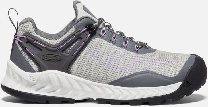 Keen Women's Waterproof Nxis Evo Shoe Size 10.5 In Steel Grey English Lavender