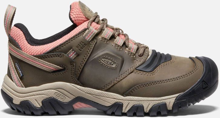 Keen Women's Waterproof Ridge Flex Shoes Size 10.5 In Timberwolf Brick Dust