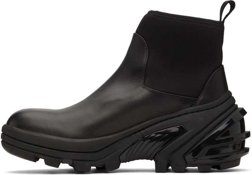 1017 ALYX 9SM Black Leather Chelsea Boots - Picture 3