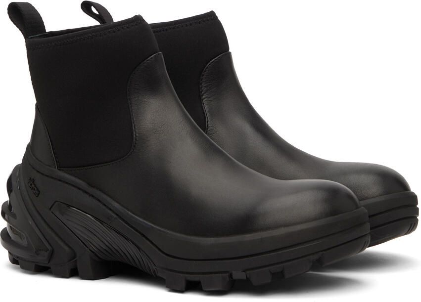 1017 ALYX 9SM Black Leather Chelsea Boots - Picture 2