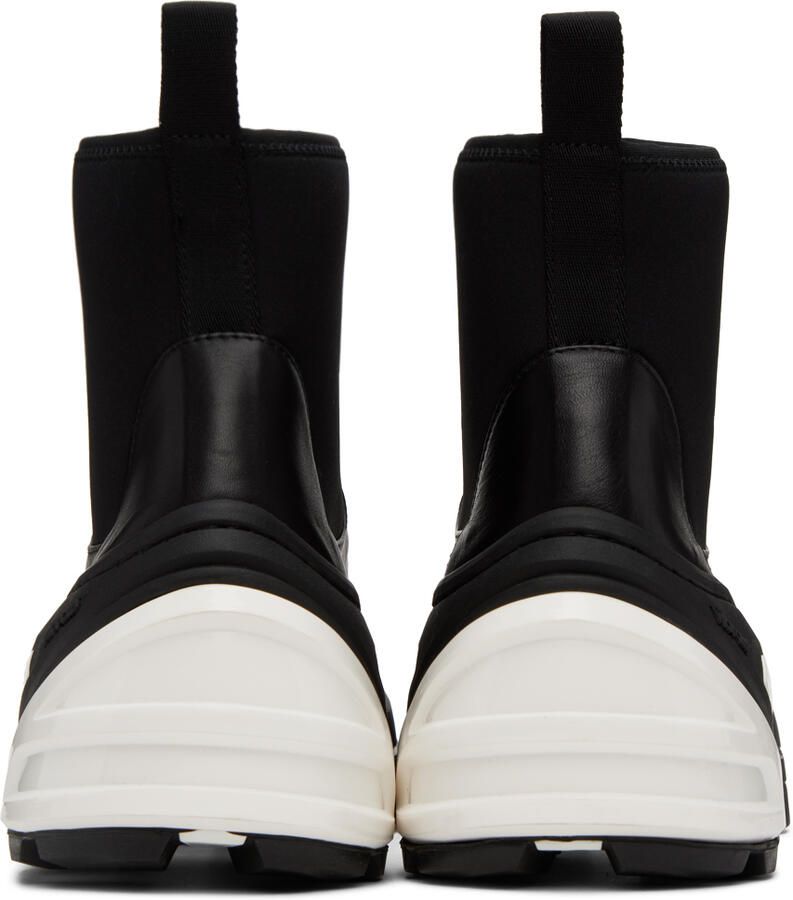 1017 ALYX 9SM Black Leather Mid Chelsea Boots