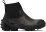 1017 ALYX 9SM Black Leather Chelsea Boots - Thumbnail 1