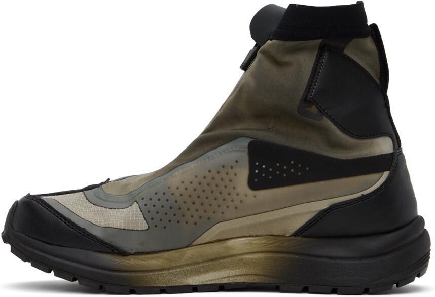 11 by Boris Bidjan Saberi Khaki & Black Salomon Edition Bamba 2 GTX High Sneakers - Picture 3