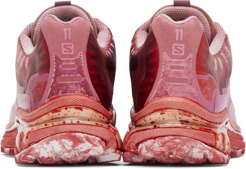 11 by Boris Bidjan Saberi Pink & Red Salomon Edition Bamba 5 Sneakers