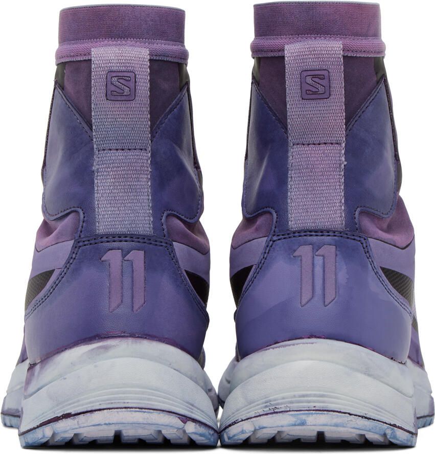 11 by Boris Bidjan Saberi Purple Salomon Edition Bamba 2 High Sneakers