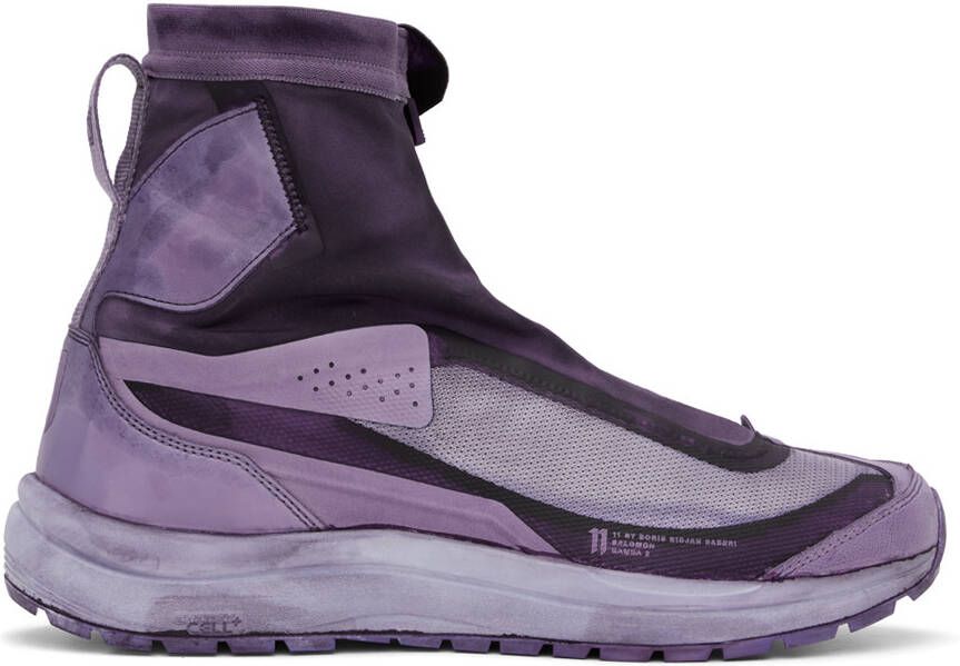 11 by Boris Bidjan Saberi Purple Salomon Edition Bamba 2 High Sneakers