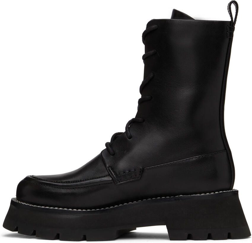 3.1 Phillip Lim Black Kate Lace-Up Combat Boots - Picture 2