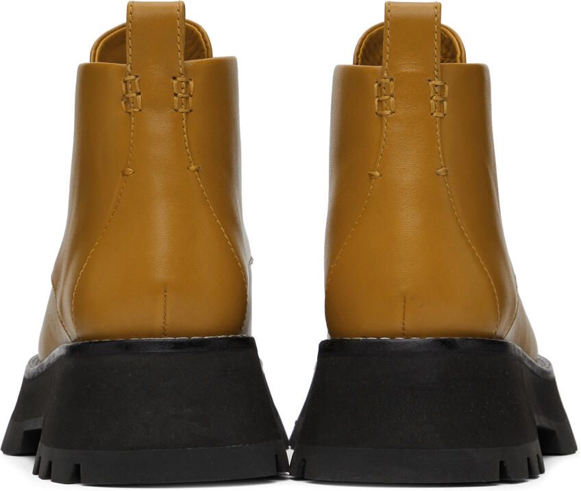 3.1 Phillip Lim Yellow Kate Short Combat Boots