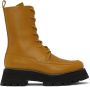 3.1 Phillip Lim Yellow Kate Lace-Up Combat Boots - Thumbnail 1