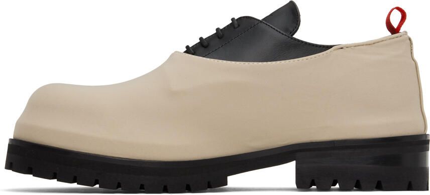 424 Black & Beige Overlay Derbys - Picture 6