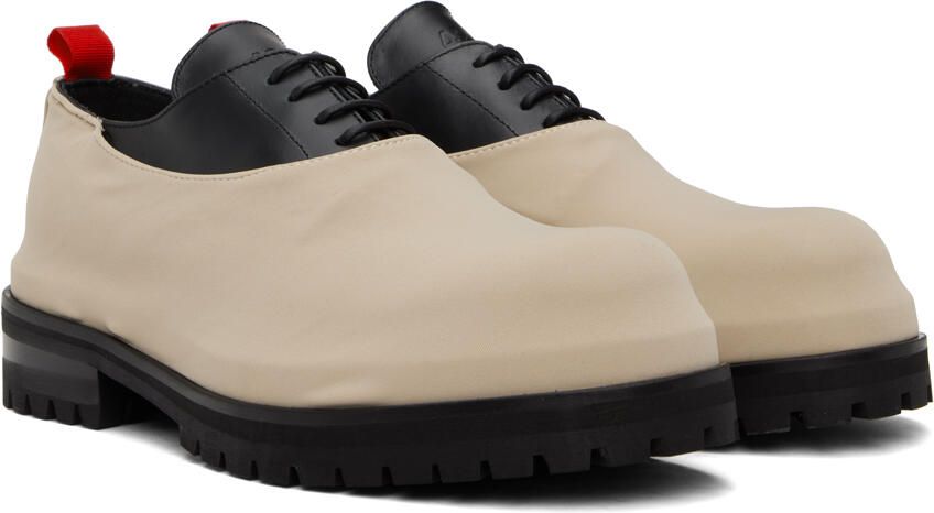 424 Black & Beige Overlay Derbys - Picture 3