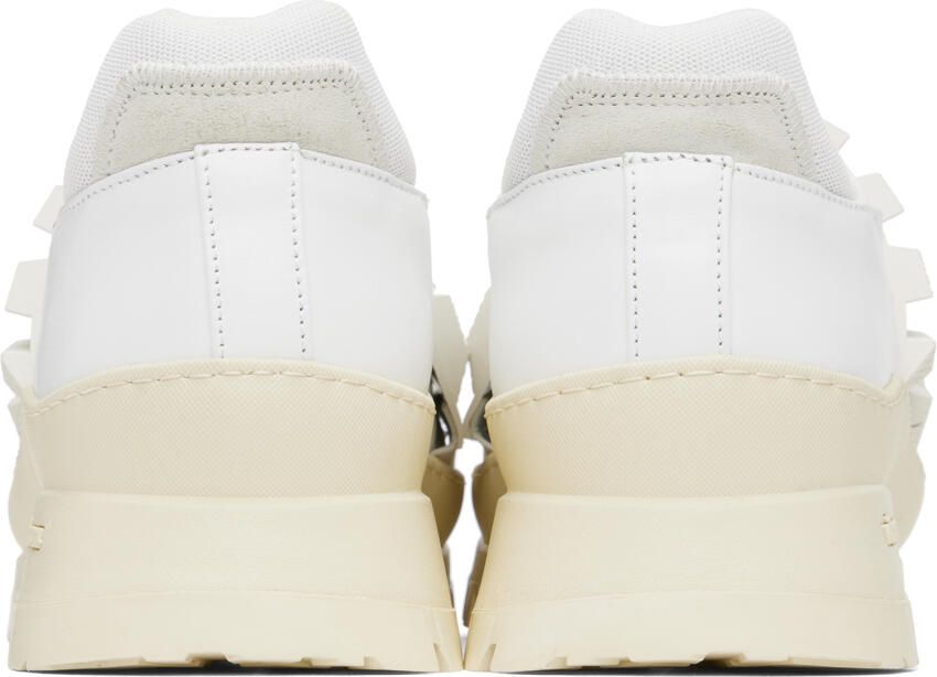 424 White Paneled Sneakers