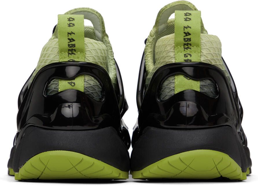 44 Label Group Black & Green Symbiont Sneakers
