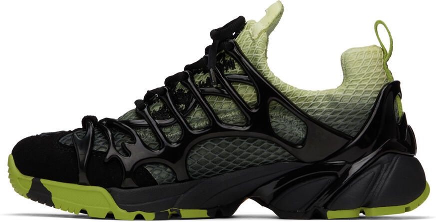 44 Label Group Black & Green Symbiont Sneakers - Picture 3