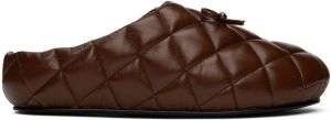 Abra Brown Quilted Loafers