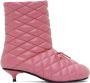 ABRA Pink Quilted Boots - Thumbnail 1