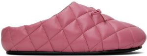 Abra Pink Quilted Loafers