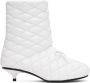 ABRA White Quilted Boots - Thumbnail 1