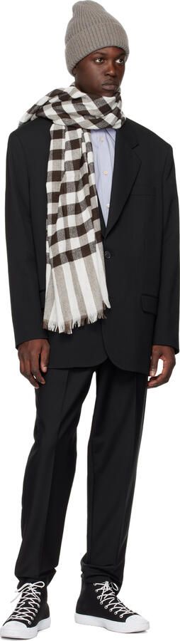 Acne Studios Black & White Canvas Sneakers - Picture 4