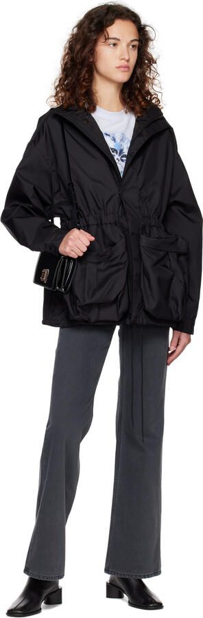 Acne Studios Black Branded Logo Boots - Picture 4