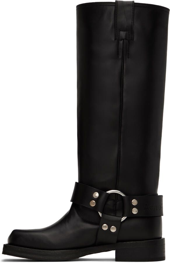 Acne Studios Black Buckle Boots - Picture 2
