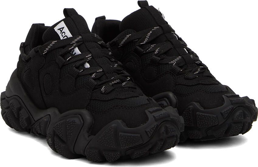 Acne Studios Black Chunky Mesh Sneakers - Picture 2