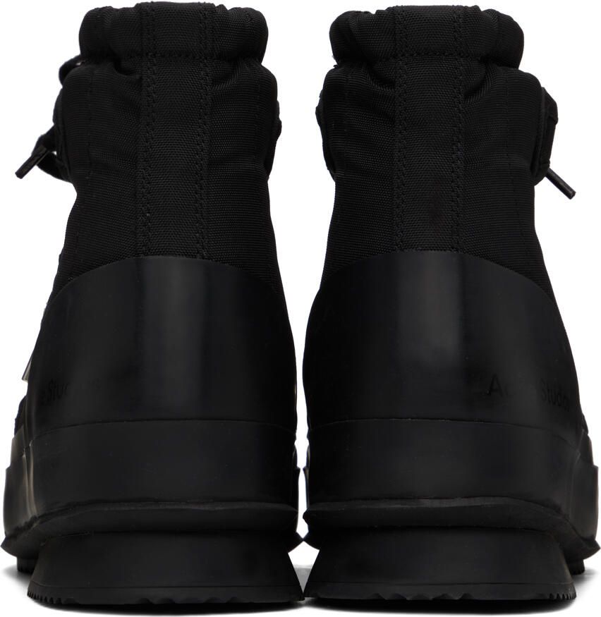 Acne Studios Black Lace-Up Ankle Boots